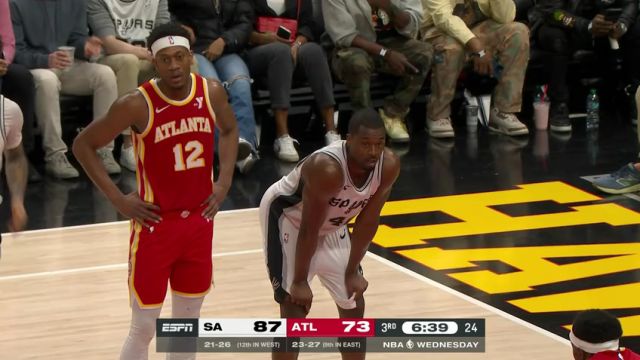 【2025年02月06日】NBA常規(guī)賽:馬刺vs老鷹第3節(jié)英文原聲錄像回放