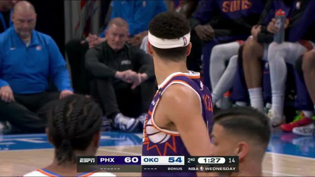 【2025年02月06日】NBA常規(guī)賽：太陽vs雷霆第2節(jié)英文原聲錄像回放
