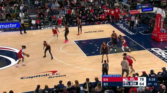 【2025年02月09日】NBA常规赛：老鹰vs奇才第3节英文原声录像回放