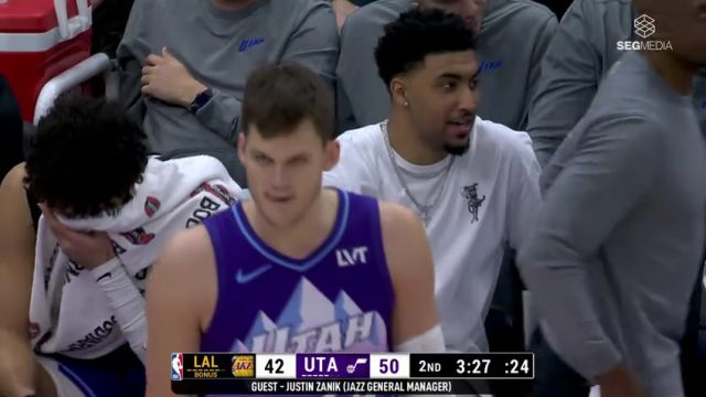 【2025年02月13日】NBA常規(guī)賽：湖人vs爵士第2節(jié)中文解說錄像回放