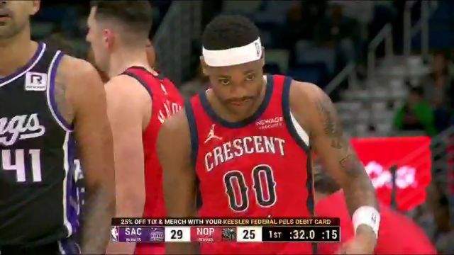 【2025年02月14日】NBA常規(guī)賽:國王vs鵜鶘第1節(jié)英文原聲錄像回放