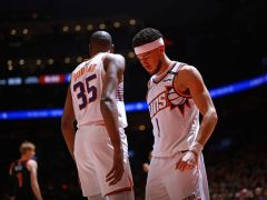 NBA常规赛：太阳遭猛龙轰20记三分吊打 布克31+8比尔30分