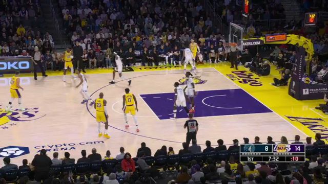 【2025年02月28日】NBA常規(guī)賽：森林狼vs湖人第1節(jié)英文原聲錄像回放