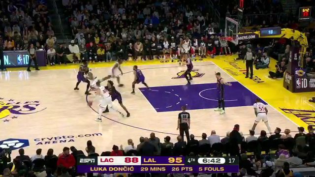 【2025年03月01日】NBA常規(guī)賽：快船vs湖人第4節(jié)中文解說錄像回放