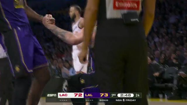 【2025年03月01日】NBA常規(guī)賽：快船vs湖人第3節(jié)英文原聲錄像回放