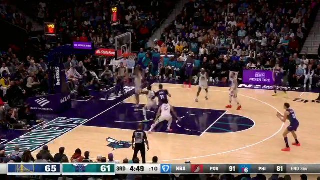 【2025年03月04日】NBA常規(guī)賽：勇士vs黃蜂第3節(jié)中文解說錄像回放