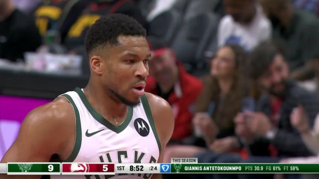【2025年03月05日】NBA常規(guī)賽：雄鹿vs老鷹第1節(jié)英文原聲錄像回放