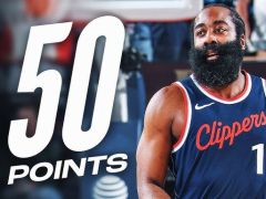 NBA最新排名：哈登50分快船升西部第8 威少25分掘金逼近湖人