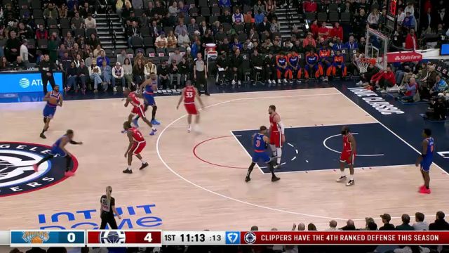 【2025年03月08日】NBA常規(guī)賽：尼克斯vs快船第1節(jié)中文解說錄像回放