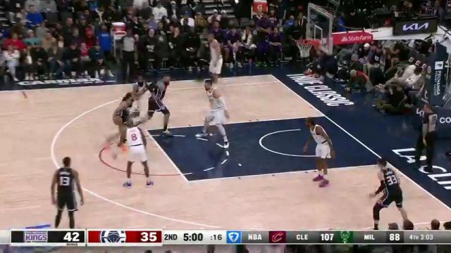 【2025年03月10日】NBA常规赛:国王vs快船第2节英文原声录像回放
