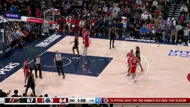 【2025年03月19日】NBA常規(guī)賽：騎士vs快船第2節(jié)中文解說(shuō)錄像回放