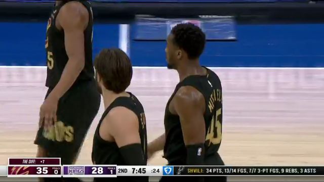 【2025年03月20日】NBA常規(guī)賽：騎士vs國王第2節(jié)英文原聲錄像回放