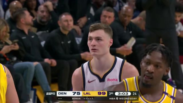 【2025年03月20日】NBA常規(guī)賽：掘金vs湖人英文原聲全場錄像回放