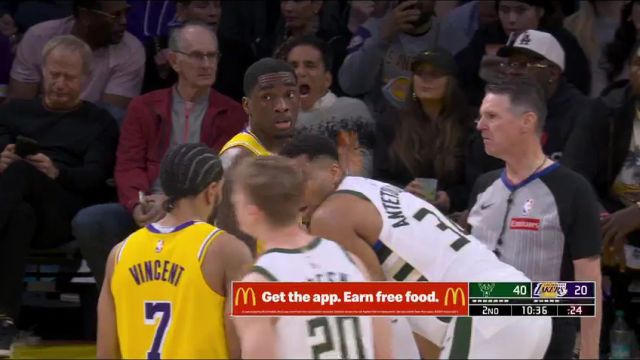【2025年03月21日】NBA常規(guī)賽：雄鹿vs湖人第2節(jié)英文原聲錄像回放