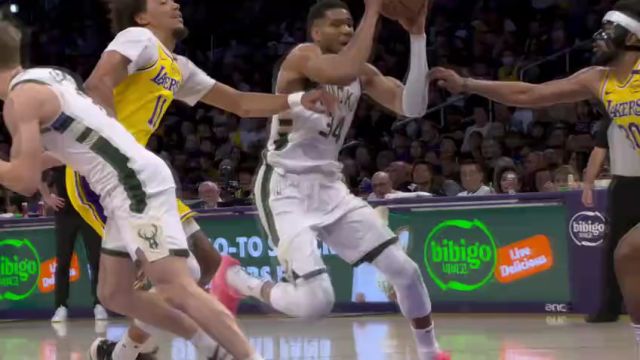 【2025年03月21日】NBA常規(guī)賽：雄鹿vs湖人第2節(jié)中文解說錄像回放