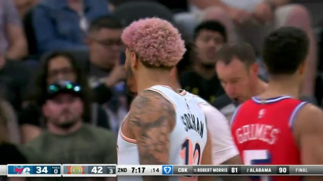 【2025年03月22日】NBA常规赛：76人vs马刺第2节英文原声录像回放