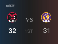 NBA常规赛：公牛以32-31领先湖人，结束首节