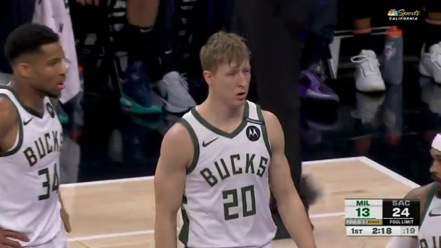 【2025年03月23日】NBA常規(guī)賽：雄鹿vs國王第1節(jié)中文解說錄像回放