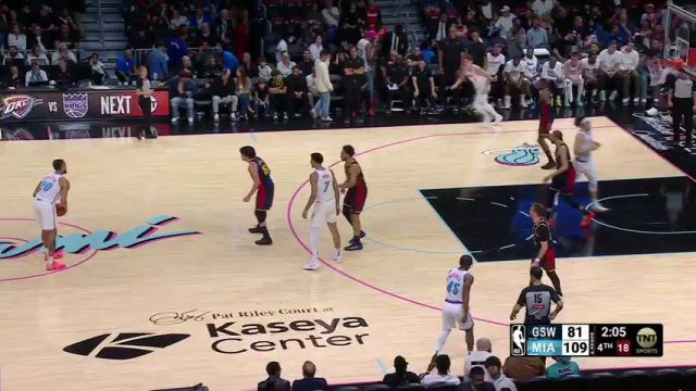 【2025年03月26日】NBA常規(guī)賽：勇士vs熱火第4節(jié)英文原聲錄像回放