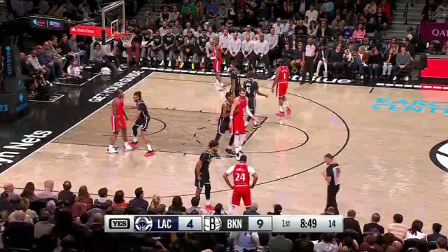 【2025年03月29日】NBA常规赛：快船vs篮网第1节中文解说录像回放