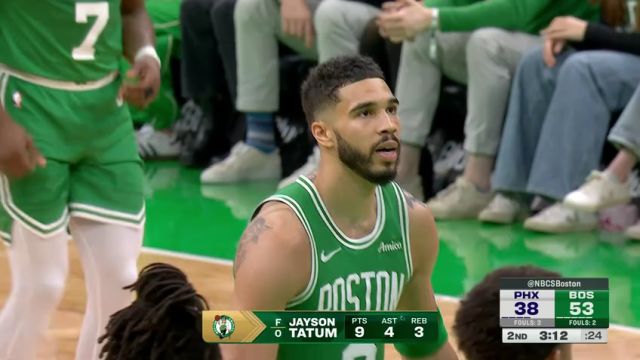 【2025年04月05日】NBA常規(guī)賽：太陽(yáng)vs凱爾特人第2節(jié)英文原聲錄像回放