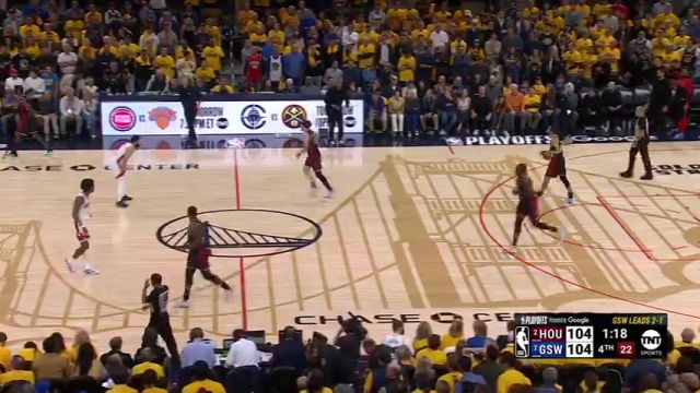 【2025年04月29日】NBA西部首轮G4：火箭vs勇士G4第4节英文原声录像回放