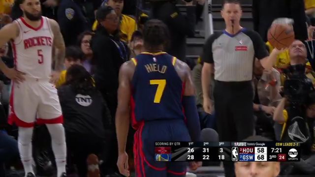 【2025年04月29日】NBA西部首轮G4：火箭vs勇士G4第3节英文原声录像回放