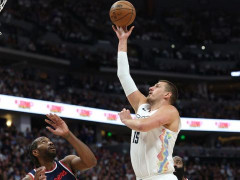 NBA录像全场回放季后赛：快船vs掘金（4.30）哈登11分状态低迷