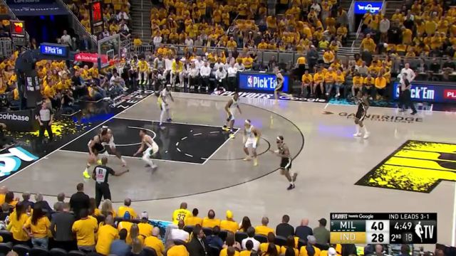 【2025年04月30日】NBA东部首轮G5：雄鹿vs步行者G5第2节英文原声录像回放