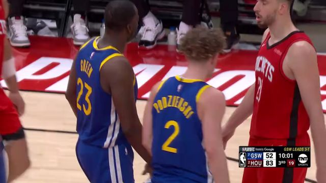 【2025年05月01日】NBA西部首轮G5：勇士vs火箭G5第3节英文原声录像回放