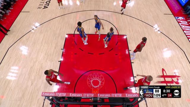 【2025年05月01日】NBA西部首轮G5：勇士vs火箭G5第4节英文原声录像回放