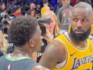 勒布朗·詹姆斯在湖人队失利后对安东尼·爱德华兹说了充满力量的五个字