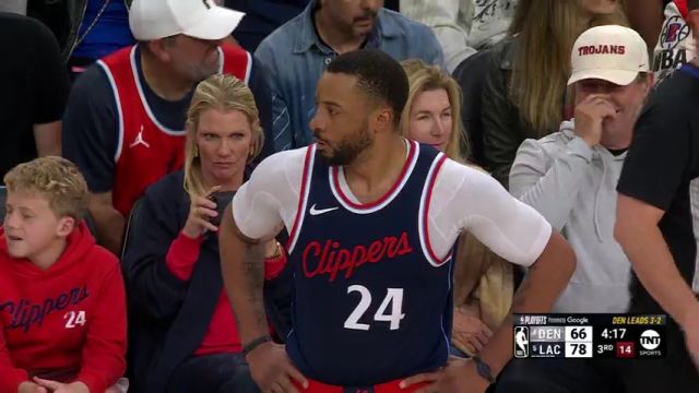【2025年05月02日】NBA季后赛：掘金vs快船G6第3节英文原声录像回放