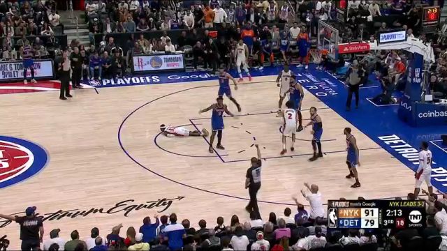 【2025年05月02日】NBA东部首轮G6：尼克斯vs活塞G6第3节英文原声录像回放