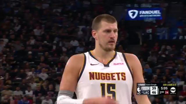 【2025年05月02日】NBA季后赛：掘金vs快船G6第2节英文原声录像回放