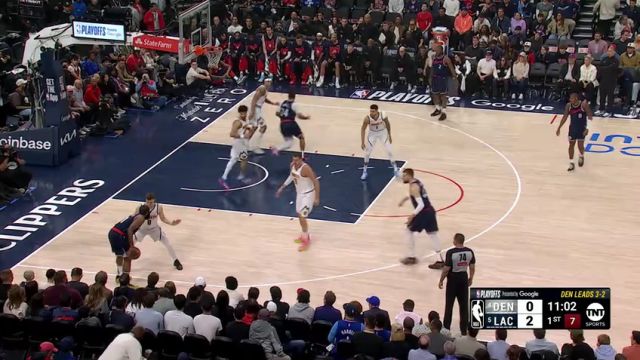 【2025年05月02日】NBA季后赛：掘金vs快船G6第2节中文解说录像回放