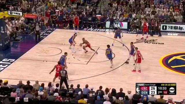 【2025年05月04日】NBA季后赛：快船vs掘金G7第2节中文解说录像回放