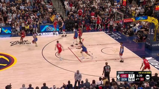 【2025年05月04日】NBA季后赛：快船vs掘金G7第4节英文原声录像回放