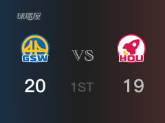 NBA季后赛：首节战罢，勇士以23- 19领先火箭，追梦格林8分3篮板
