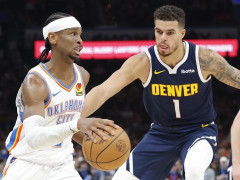 NBA季后赛掘金vs雷霆半场战报 亚历山大全面爆发 雷霆半场领先掘金10分