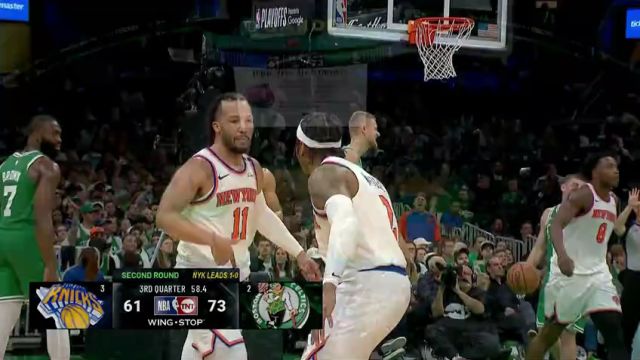 【2025年05月08日】NBA季后赛：尼克斯vs凯尔特人G2第3节英文原声录像回放