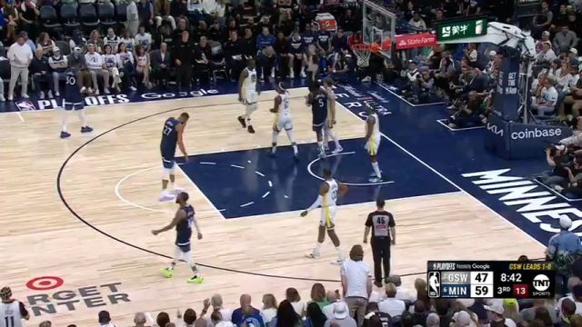 【2025年05月09日】NBA西部半决赛G2：勇士vs森林狼G2英文原声全场录像回放