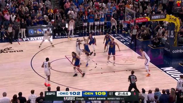 【2025年05月10日】 NBA季后赛：雷霆vs掘金G3加时一中文解说录像回放