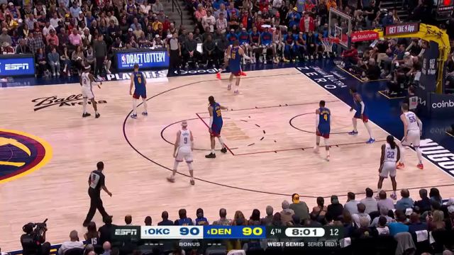 【2025年05月10日】 NBA季后赛：雷霆vs掘金G3第4节中文解说录像回放