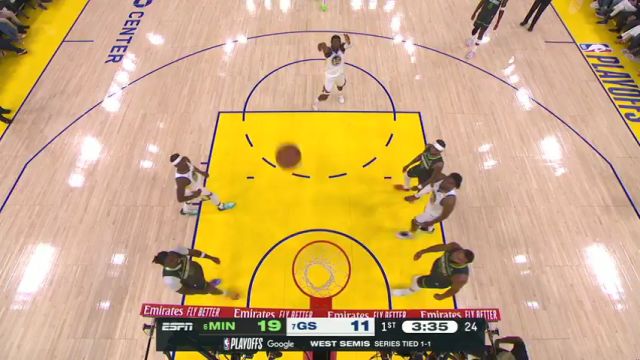 【2025年05月11日】NBA西部半决赛G3:森林狼vs勇士G3第1节英文原声录像回放