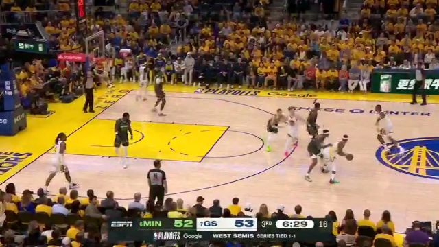 【2025年05月11日】NBA西部半决赛G3:森林狼vs勇士G3第3节中文解说录像回放