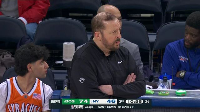 【2025年05月11日】NBA季后赛：凯尔特人vs尼克斯G2第3节英文原声录像回放