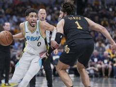 NBA回放全场录像高清：半决赛骑士vs步行者G4（5月12日）米切尔伤退