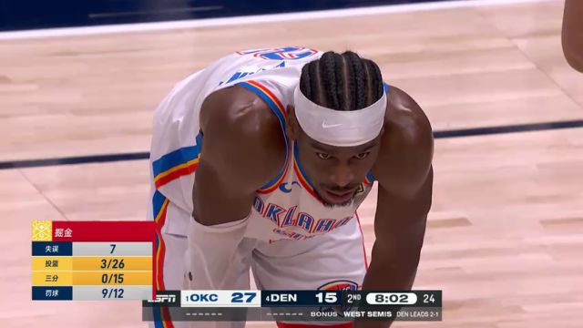【2025年05月12日】NBA季后赛西部半决赛：雷霆vs掘金G4第2节中文解说录像回放