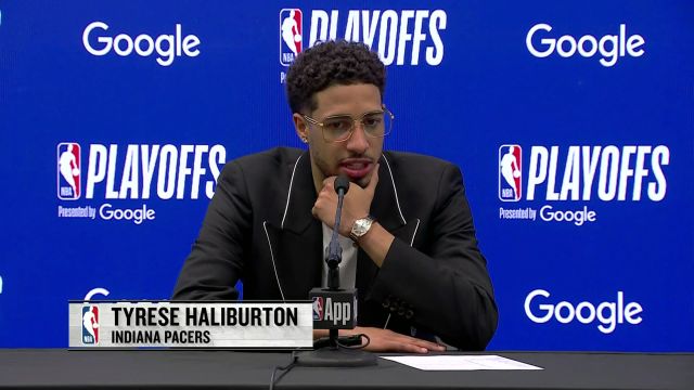 【2025年05月12日】NBA季后赛东部半决赛：骑士vs步行者G4赛后新闻发布会全场录像回放